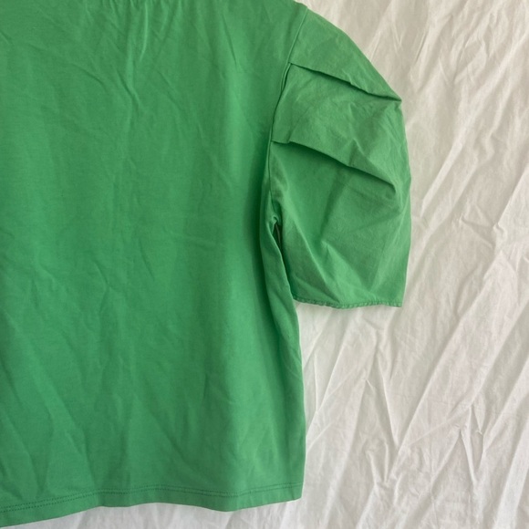 Zara VOLUMINOUS PLEATED TOP Puff  Blouse, Size Small - Picture 13 of 14